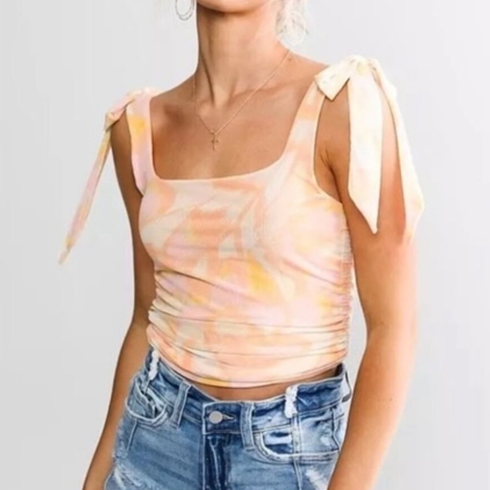 Free people avenue ruched tank top